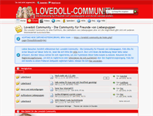 Tablet Screenshot of lovedoll-community.de